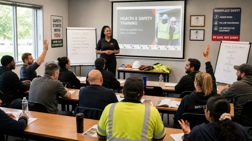 Care Net delivers accredited health and safety training to a class of learners